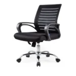 Vinyl Low Back Revolving Chair - Image 3