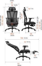 Computer Chair – Ergonomic Home & Office Study Chair with Adjustable - Image 2