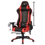 Global Razer Black Red Gaming Chair - Image 2