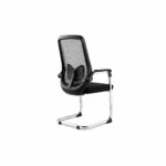 Sleek Black Mesh Cantilever Office Chair