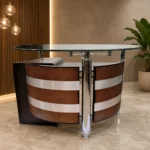 Axis Office Table made from laminated sheet by Wood & Wood Lahore