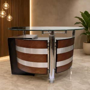Axis Office Table made from laminated sheet by Wood & Wood Lahore