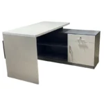 NovaCore Office Desk with Side Rack – Wood & Wood