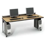 Nolan Workstation modern office desk made from laminated sheet with PVC edging