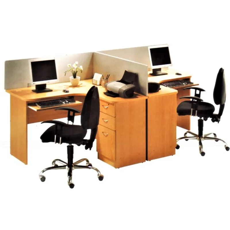 Vero Workstation modern office desk with laminated sheet and PVC edging Vero Workstation modern office desk with laminated sheet and PVC edging