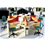 Aero Workstation modern office desk made from laminated sheet with PVC edging