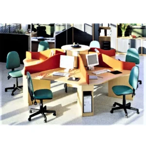 Aero Workstation modern office desk made from laminated sheet with PVC edging