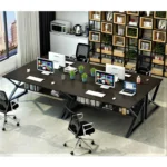 Caden Workstation modern office desk made from laminated sheet with PVC edging