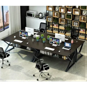 Caden Workstation modern office desk made from laminated sheet with PVC edging