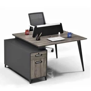 Miro Workstation modern office desk made from laminated sheet with PVC edging
