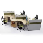 Dorian Workstation modern office desk made from laminated sheet with PVC edging