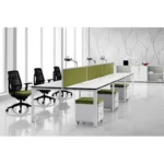 Kael Workstation modern office desk made from laminated sheet with PVC edging