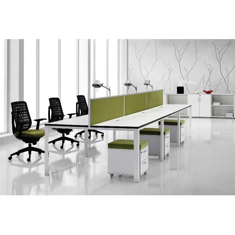 Kael Workstation modern office desk made from laminated sheet with PVC edging Kael Workstation modern office desk made from laminated sheet with PVC edging