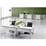 Veyra Workstation modern office desk made from laminated sheet with PVC edging
