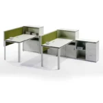 Alden Workstation modern office desk made from laminated sheet with PVC edging