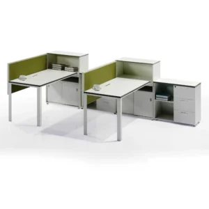 Alden Workstation modern office desk made from laminated sheet with PVC edging