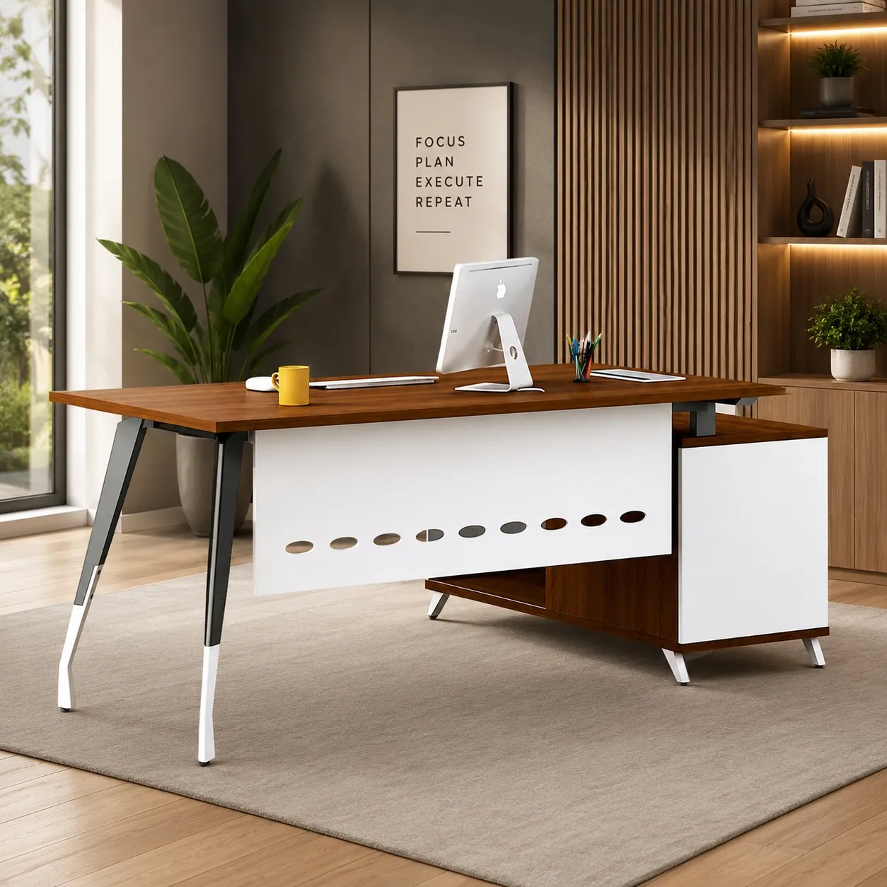Vertex Executive Office Desk – Wood & Wood Vertex Executive Office Desk – Wood & Wood
