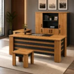 Elite Executive Office Set with side rack by Wood & Wood Lahore