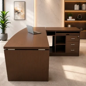 Fusion Manager Desk made from laminated sheet by Wood & Wood Lahore