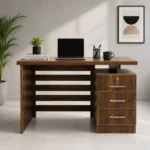 Horizon Office Table made from MDF tactile sheet with storage drawers by Wood & Wood Lahore