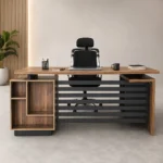 Nova Office Table made from laminated sheet by Wood & Wood Lahore
