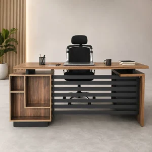 Nova Office Table made from laminated sheet by Wood & Wood Lahore